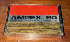 VINTAGE AMPEX 6O CHROMUM DIOXIDE CASSETTE TAPE NEW NEVER USED