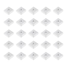 Square Nuts, (M3x7mmx7mm) 25Pcs, Carbon Steel Coarse Thread Square Fastener Nut