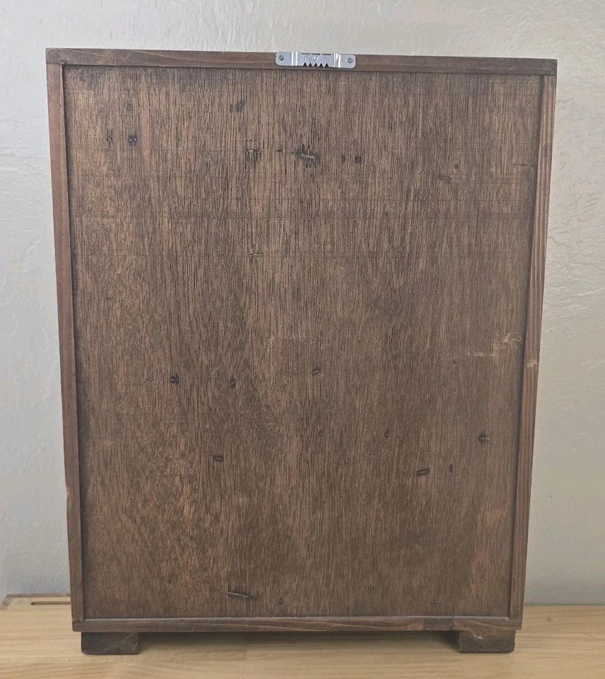 Vitrina de madera de granja - Frente de alambre de pollo, 2 estantes Foto 3 de 4