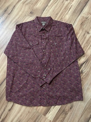 Ariat Men's Samson Snap Long Sleeve Western Shirt. Paisley. Rodeo. Western. XXL