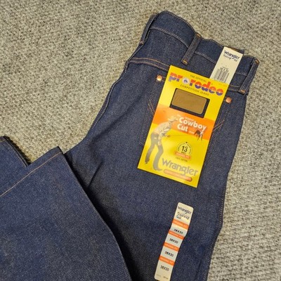 Wrangler Mens 13MWZ Cowboy Cut Original Fit Rigid Indigo Denim Jeans 36x30 NWT