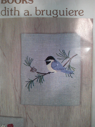 Vintage Crewel Kit CHICKADEE Woodchips Designers 71/2 x 8 3/4