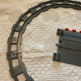 15 Piece Lego Duplo Thomas The Train 12 Curved Track Car Crossing Base & Gate