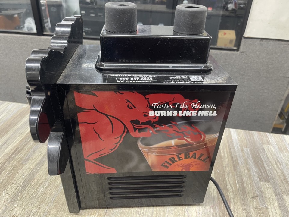 FIREBALL Whiskey Double Bottle Shot Chiller Refrigerated Beverage ...