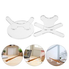 1 Set Baseball Bat Holder: Clear Acrylic Bat Stand for Desktop &ndash; Horizontal