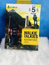 COBRA AM255 Walkie Talkies - Twin Pack, Black & Orange Up To 5km Range