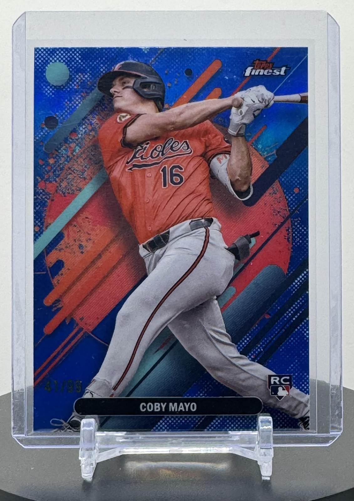 2025 Finest #255 Coby Mayo Blue #/99