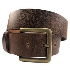1.5"Distressed Full Grain Leather Belt Handmade in Canada by Zelikovitz