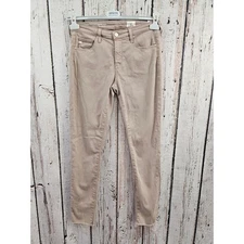 AG Jeans Legging Ankle Jeggings Skinny Stretch Pants Tan Beige Women Size 27 EUC