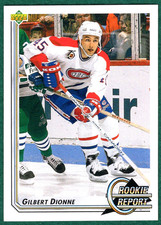 Gilbert Dionne - 1992-93 Upper Deck #356 - Canadiens Rookie Report Hockey Card
