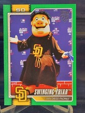 2026 Topps Series 1 Celebrations M-29 GREEN SWINGING FRIAR MASCOT #76/99