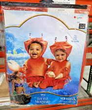 Disguise Disney Little Mermaid Sebastian Crab Halloween Costume Infant NEW