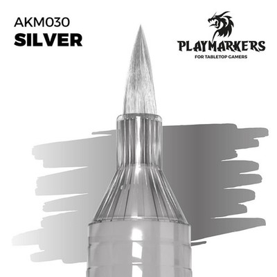 AK Interactive Playmarker Silver Paint Marker AKM030