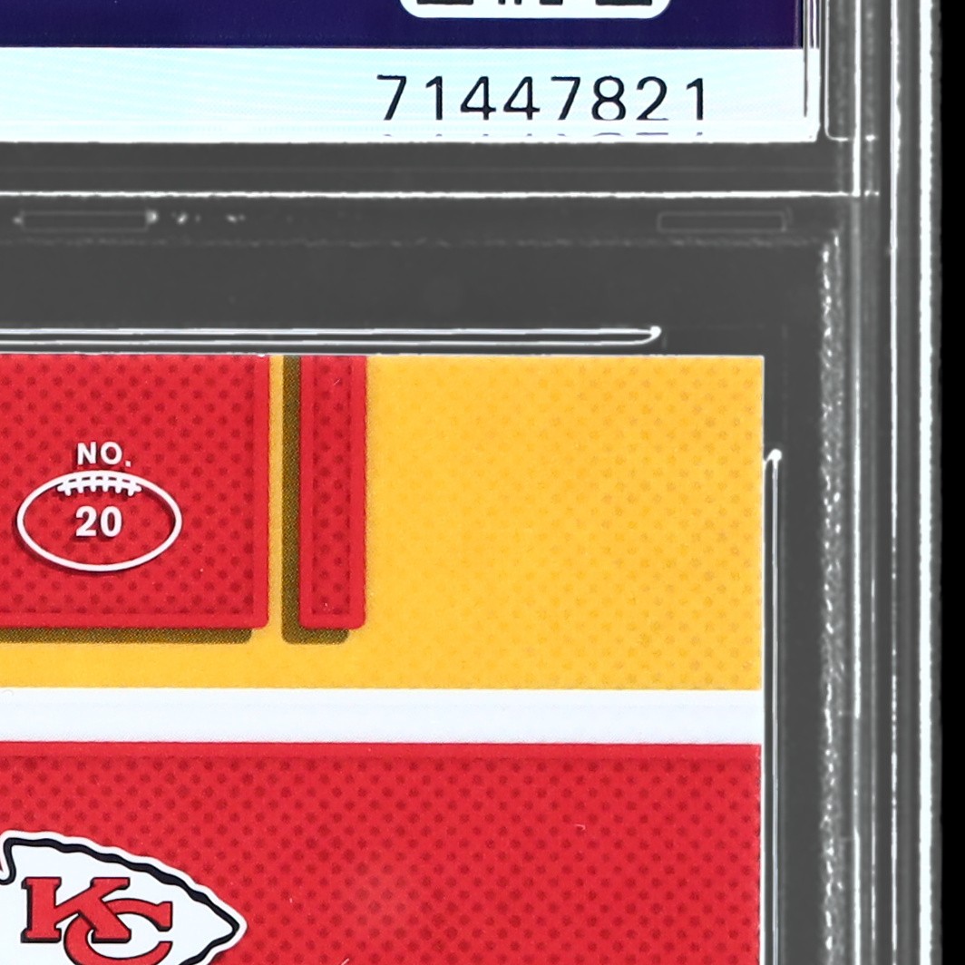 2017 Donruss Optic Len Dawson/Patrick Mahomes #20 PSA 8 RC Illusions Football II view 9