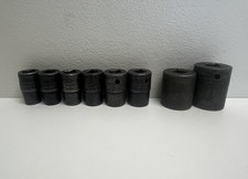 Lot Of 8 Snap-On 6 Pt Shallow Impact Sockets IMM110-IMM160 IMM220 IMM230 Metric
