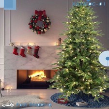 4/5/6.5/7.5 FT PE/PVC Hybrid Automatic Tree Artificial Full Christmas Tree
