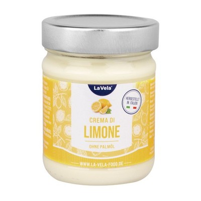 (24,21 EUR/kg) La Vela Crema al Limone Weiße Creme Zitrone ohne Palmöl 190g