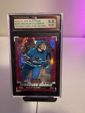24/25 OPC Platinum San Jose Sharks Macklin Celebrini Pink Magma RC #263 KSA 9.5