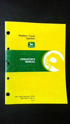 John Deere Rubber Track System Operator's Manual OMH159567 Issue J7