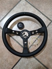 VOLANTE A CALICE SPORTIVO UNIVERSALE IN PELLE 350MM CORSA RALLY SIM