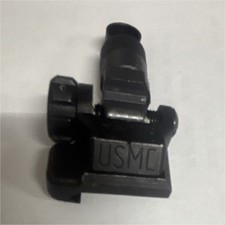 Usmc Adjustable Rifle Rear Sight Assembly Black Steel .223 Remington