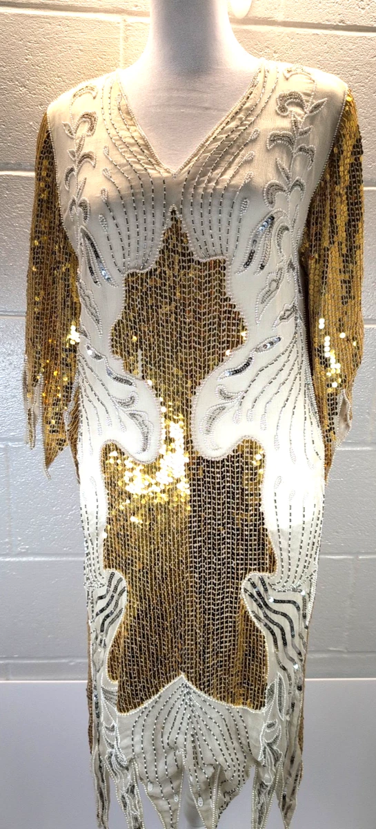 vintage gold sequin dress Cocktail Dresses for Women for sale robe de soirée