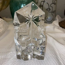 Bethlehem Star Crystal Christmas Sculpture Gallery Original 1984 paperweight