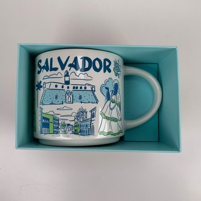 Starbucks BEEN THERE SERIES SALVADOR Brazil Bahia Coffee Mug 14oz New in Box
