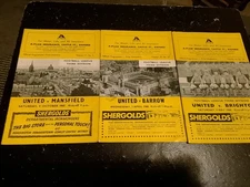 Three Oxford United home programmes, Seasons 1965/66, 1967/68, Division Three