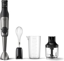 Philips 5000 Series Hand Blender 1200W Whisk Compact Chopper (HR2683/00) - Black