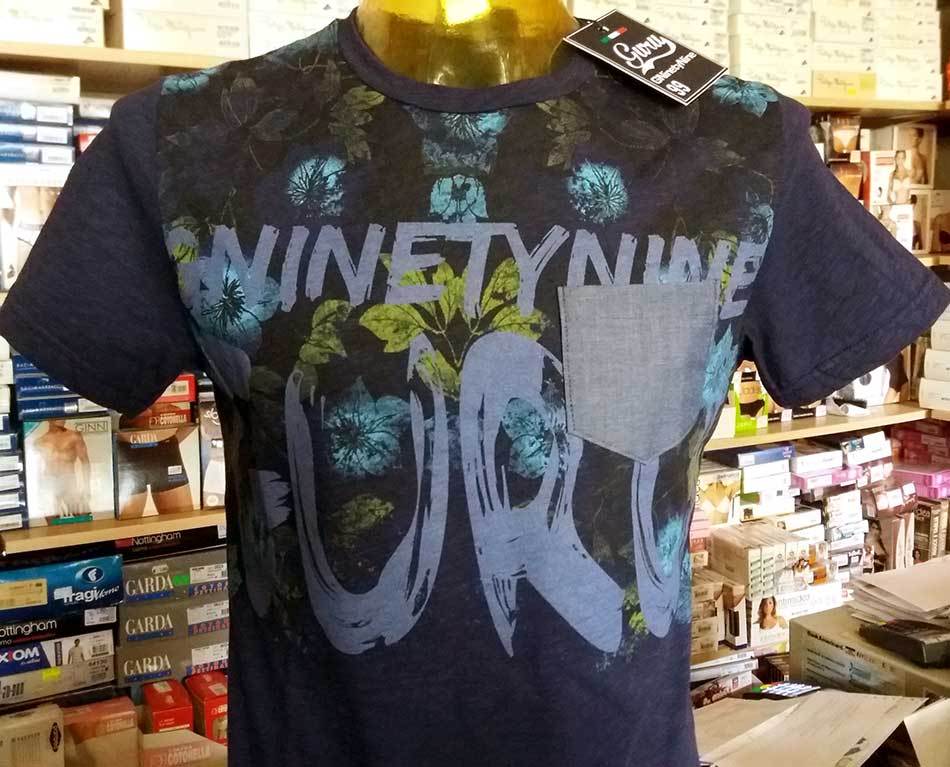 Guru Men's Short Sleeve T-Shirt In Cotton With Floral Print And