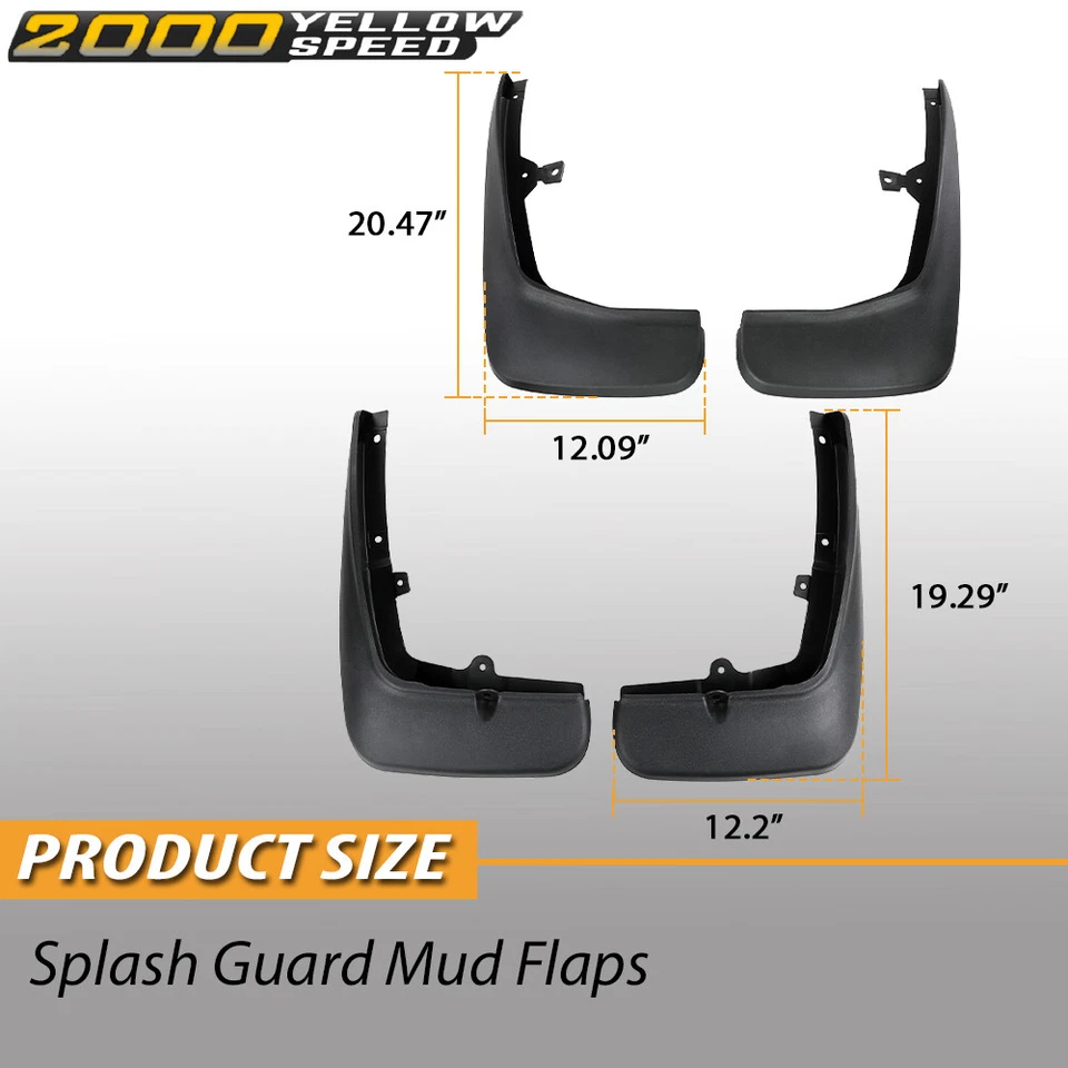4X Splash Guard Mud Flaps Fit For 2006-2013 Land Rover Range Rover Sport L320 Foto 3 de 4
