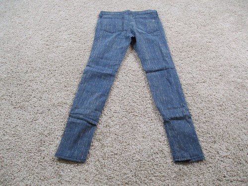 Rag & Bone Pants Womens 29 Blue Skinny Pinstripe Cotton Tencel Stretch - Picture 7 of 10