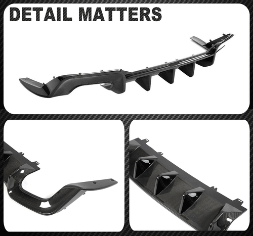 Difusor trasero de carbono para Audi A5 S-line S5 2020-2021 difusor alerón trasero - Imagen 14 de 14