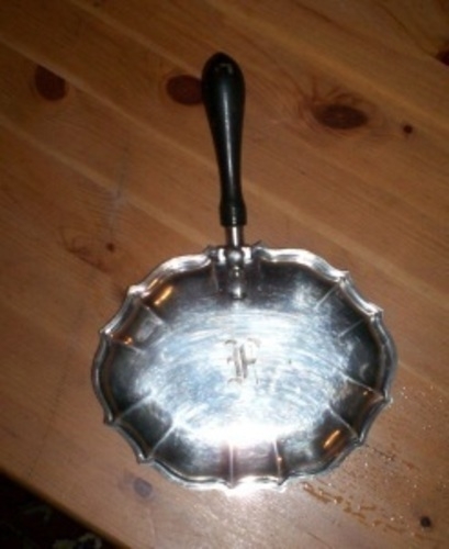 cigarette ash collector Silverplated Cigarette Ash Collector Or Candy