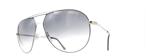 Vintage CARRERA 5421 "BLACK/GOLD" sunglasses - RARE MODEL - Italy 80's - Large - Video 1 von 1