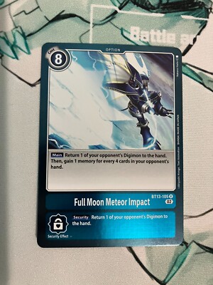 Full Moon Meteor Impact BT13-105 R Digimon CCG | Versus Royal Knights NM