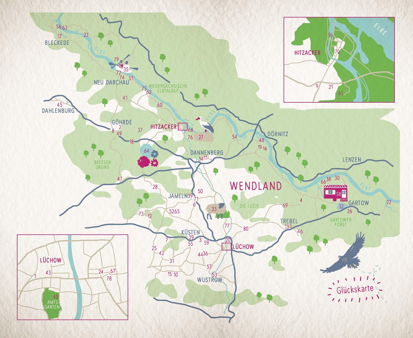 Thumbnail - Glücksorte Wendland Kirsten Ranf 9783770023547