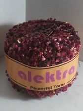 1 BALL OF ALEKTRA POWERFUL YARNS - SHADE 5 LOT 205 Browns Maroons 50 G, Nylon