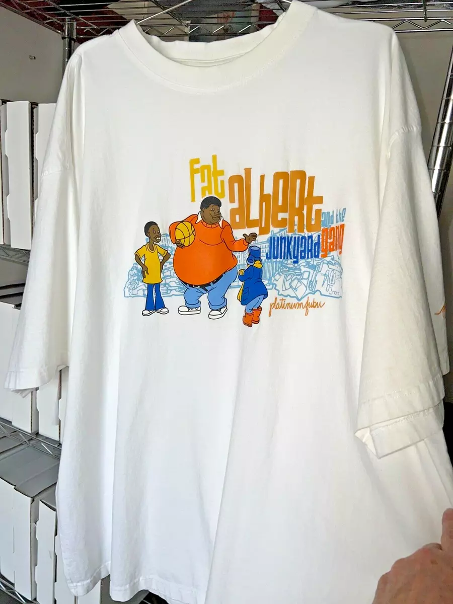 Vintage Platinum FUBU Fat Albert & The Junkyard Gang Men's 3XL T-shirt, VG  Cond.