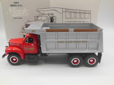 Scarce First Gear 10-2061 1960 Model B-61 Mack Dump Truck Lincoln