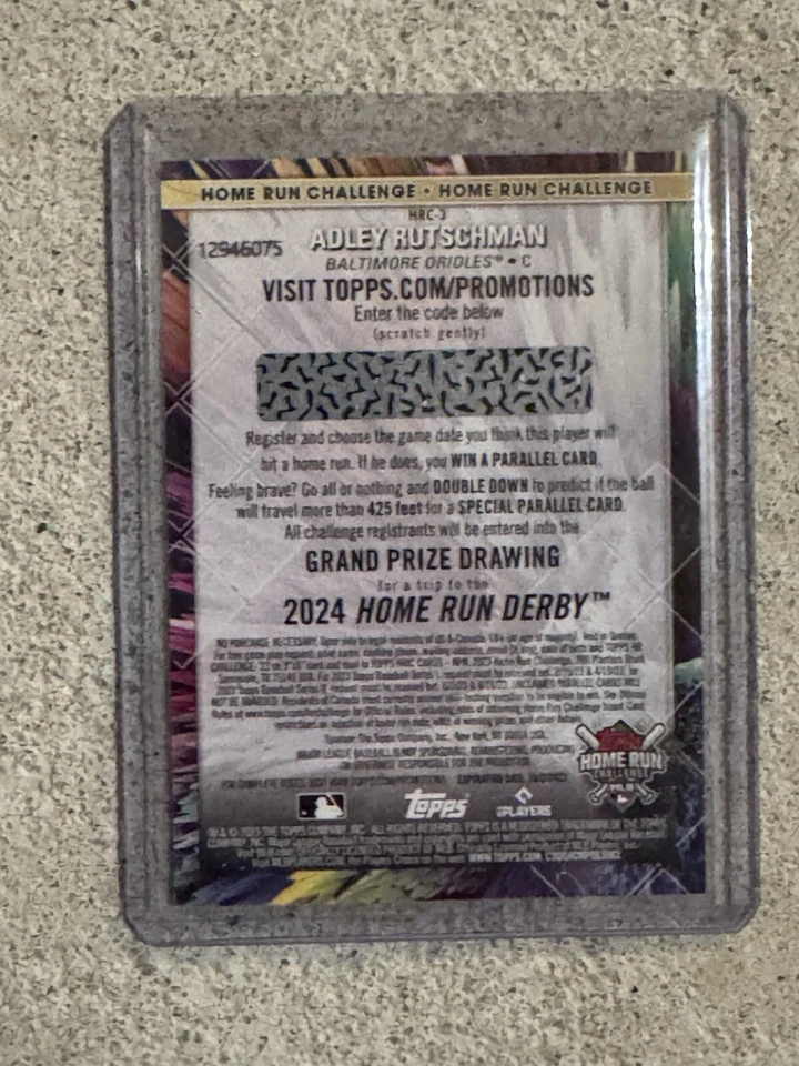 2023 Topps Series 2 - Home Run Challenge Code Card #HRC-3 Adley Rutschman (RC) - Image 2 of 2