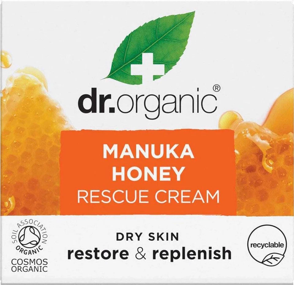 Dr Organic Manuka Honey Rescue Cream 50ml*+for dry damaged, sensitive skin.. - image 2 of 3