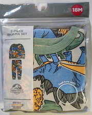 2 Piece Infant Toddler 18 Month Boys Pajama Set Dinosaur Pattern Print