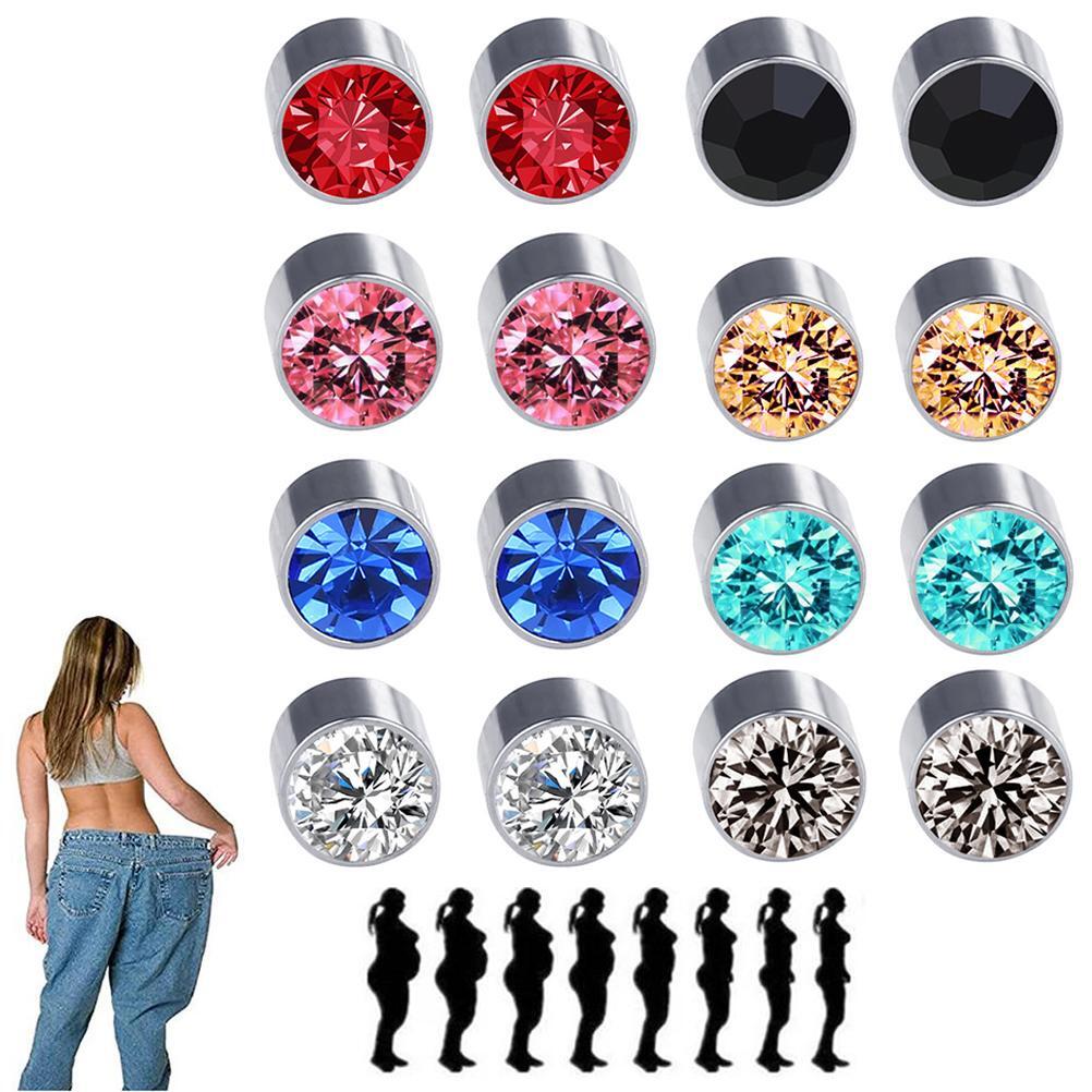 1 Pair Of Ear Stud Body Slimming Lose Weight Earrings Non