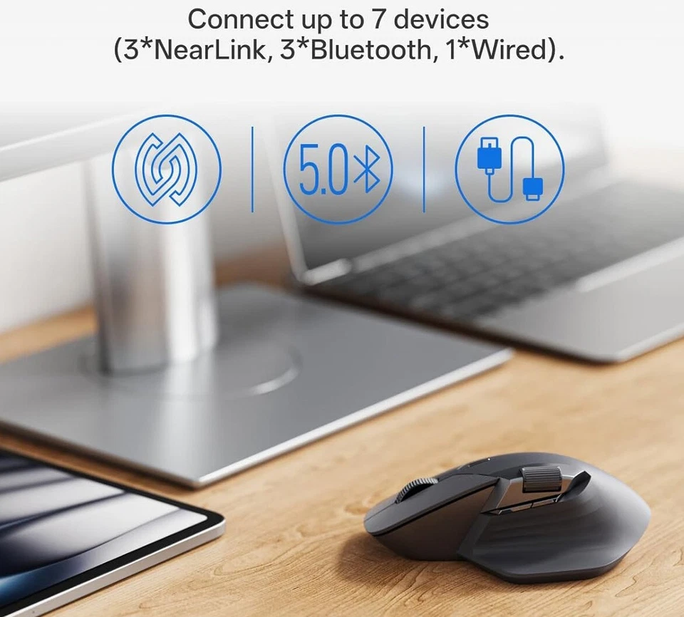 Professional Wireless Right Handed Mouse - Up to 12,000 DPI -11 Buttons - Memory - Image 2 of 4