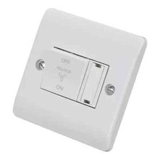 Click CMA3020 10A Triple Pole Fan Isolator Switch with 3A Fuse White