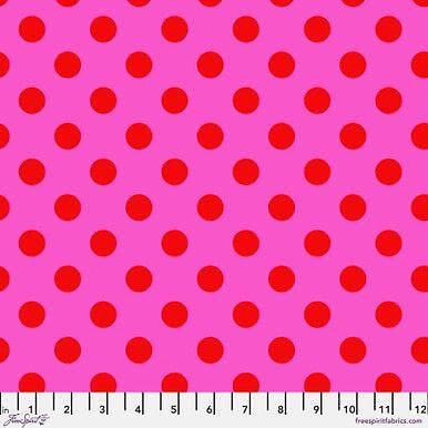 Tula Pink - True Colors - Pom Pom in Peony fabric