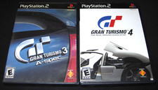 Gran Turismo 3 & 4 (Sony PlayStation 2, PS2) Lot of 2, Black Label
