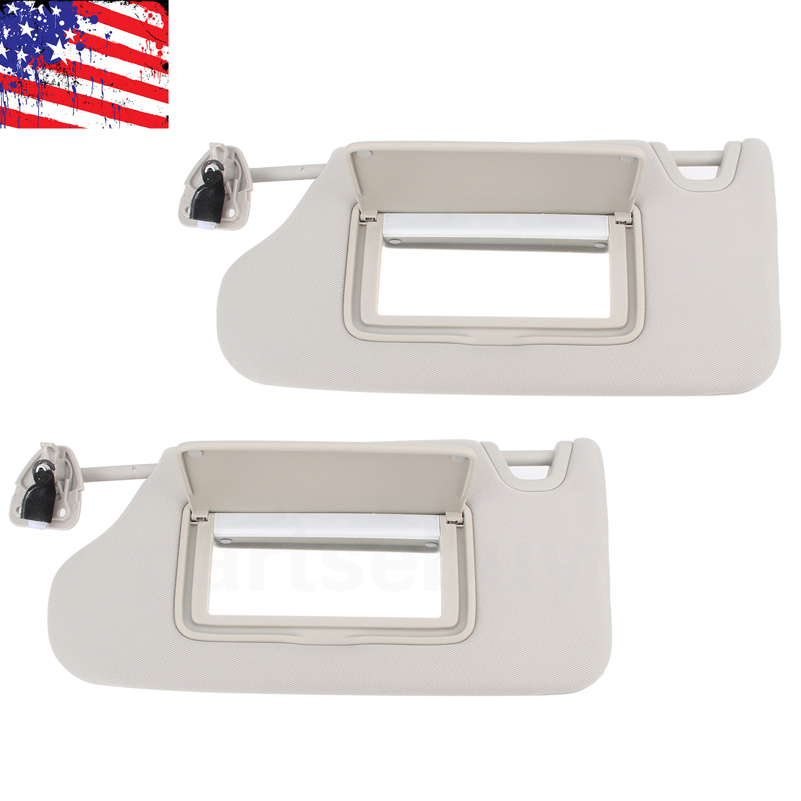 964003TA2A For Nissan Altima Sun Visor Driver Passenger Set Pair Gray